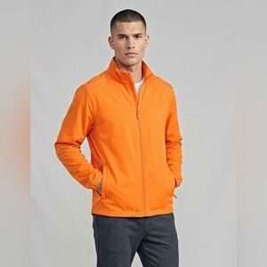 Clique Kalmar Light Softshell Weatherproof Jacket, Bright Orange, Men's L